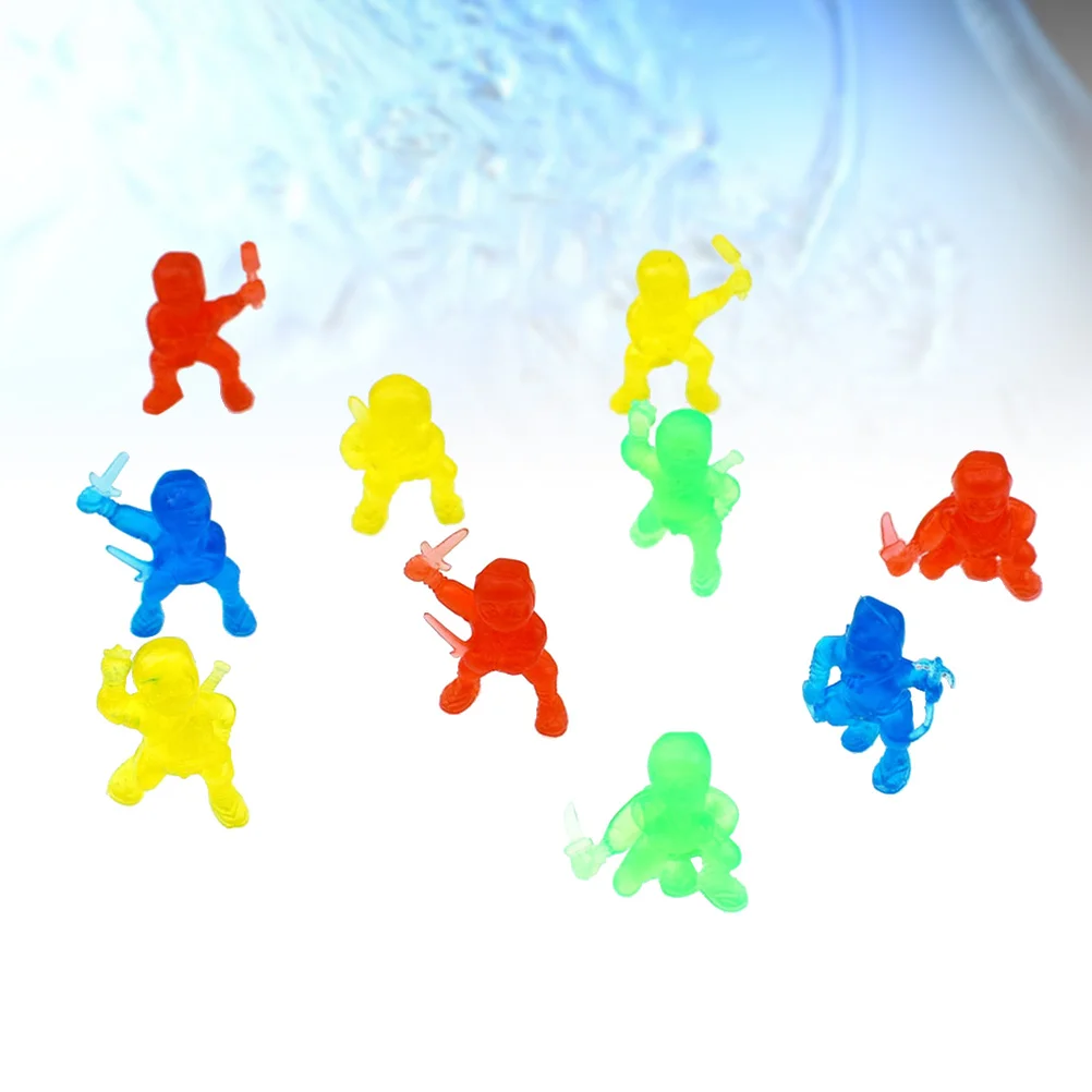 

10 Pcs Plastic Ninja Figurine Crafts Gift Car Interior Display Ornaments Home Decorations