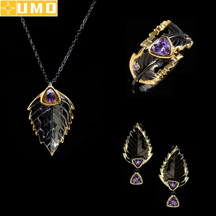 

Black Gold Filled 2022 New Women Luxury Necklace Pendants for Women Vintage Hiphop Lady Gold Christmas Gift Fine Fashion Jewelry