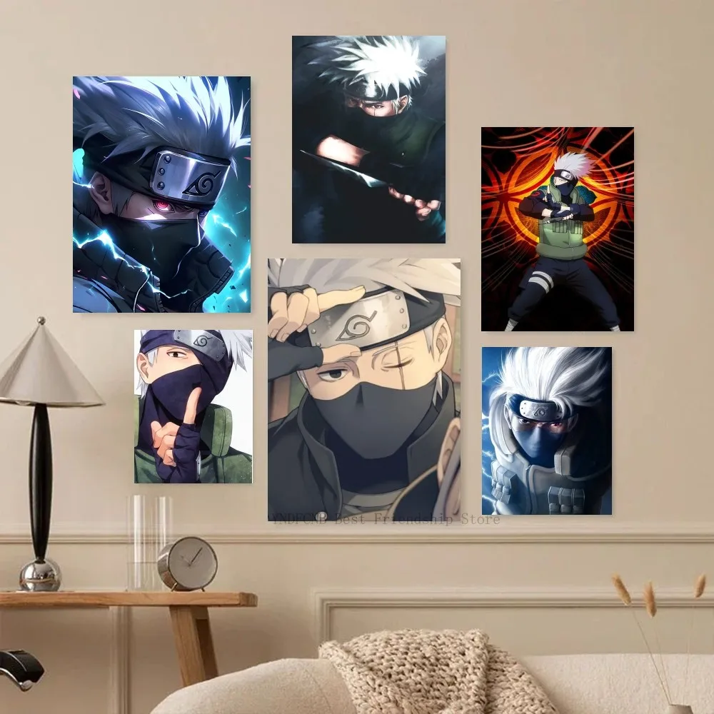1 шт. Наруто H-Hatake K-Kakashi самоклеящийся художественный постер Настенный декор для