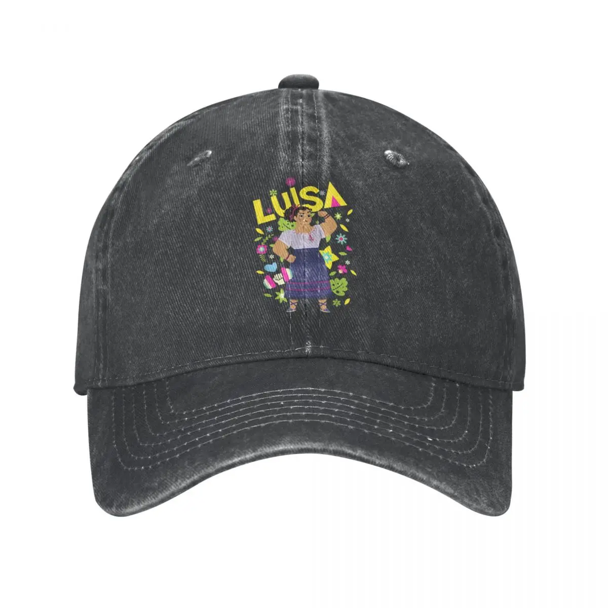 

Disney Encanto Luisa Baseball Cap Classic Distressed Cotton Cartoon Poster Snapback Hat for Men Women Outdoor Travel Caps Hat