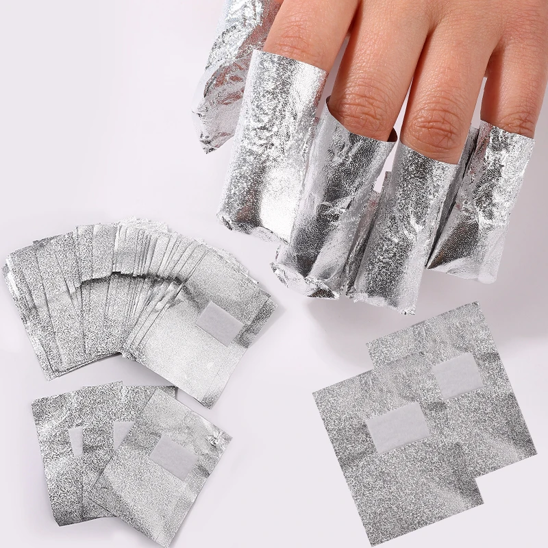 

Aluminum Foil for Nails 50pcs/Bag Soak Off Remover Wraps Removal Wipes Uv Gel Polish Remover Cotton for Nails Manicure Tool