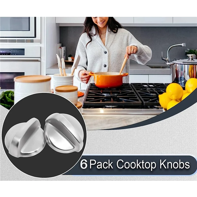 Ручка управления горелкой WB03T10325 Хромированная ручка для варочной панели GEE 6