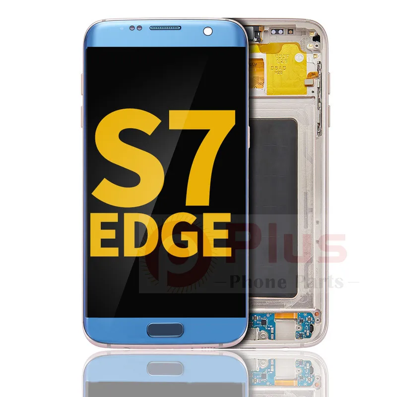 

AMOLED Display With Frame Replacement For Samsung Galaxy S7 Edge (Refurbished) (All US Models/G935A) (Blue Coral)