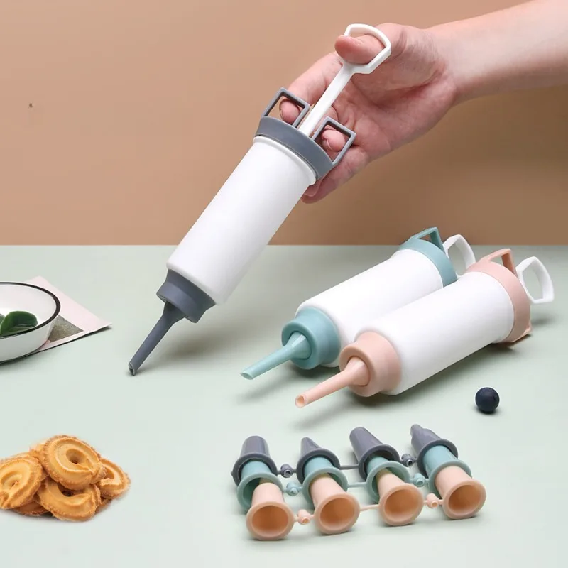 

Cake Cream Decorating Gun Set Nozzles Flower Piece Suit Pastry DIY Making Cookie Pastry Syringe Extruder Nozzles Piping Bag