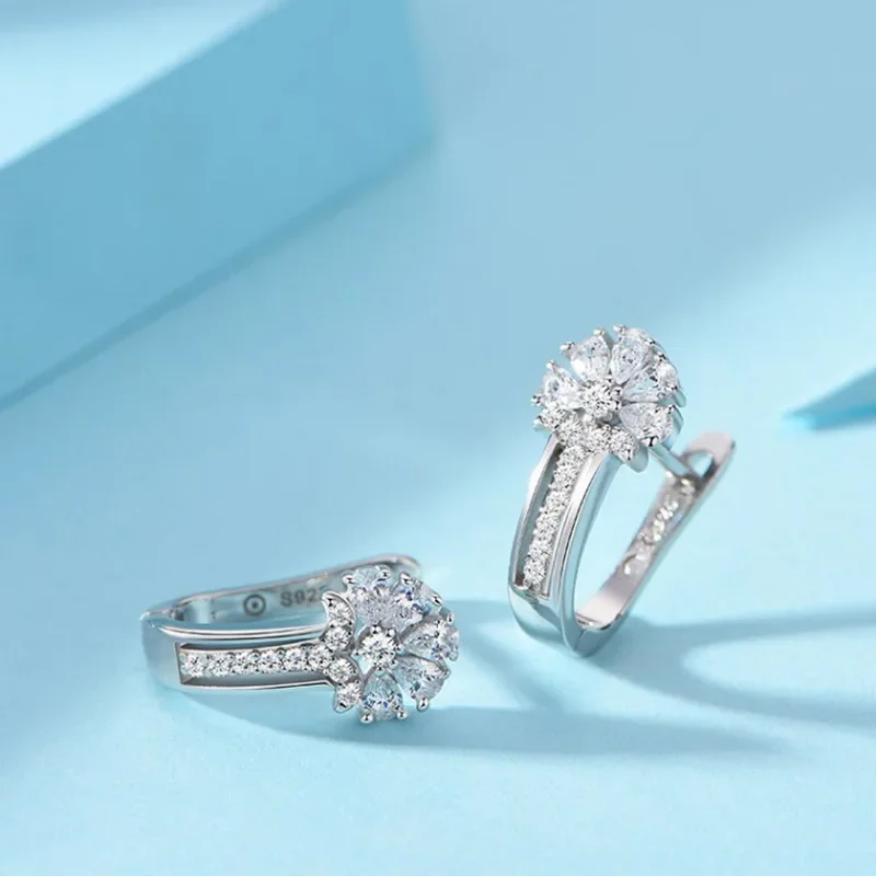 Серьги CHUANGCHENG инкрустированные фотоэлементами серьги очаровательные ювелирные