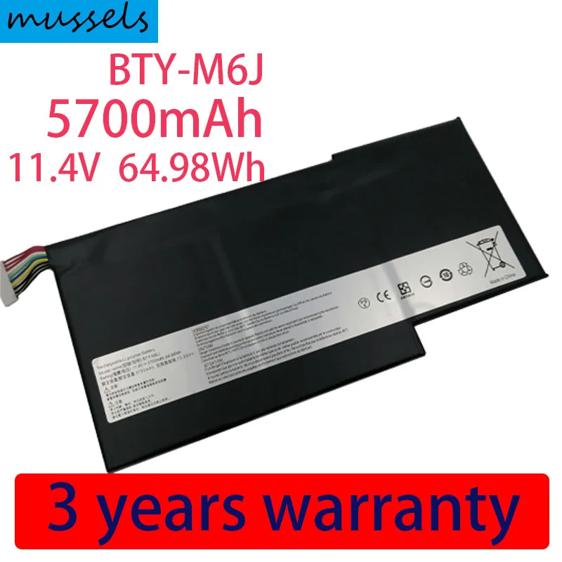 

NEW Genuine BTY-M6J BTY-U6J Laptop Battery for MSI GS63 GS63VR 6RF,GS73 GS73VR 6RF MS-17B1 MS-16H2 MS-16K2 GS63VR-7RF