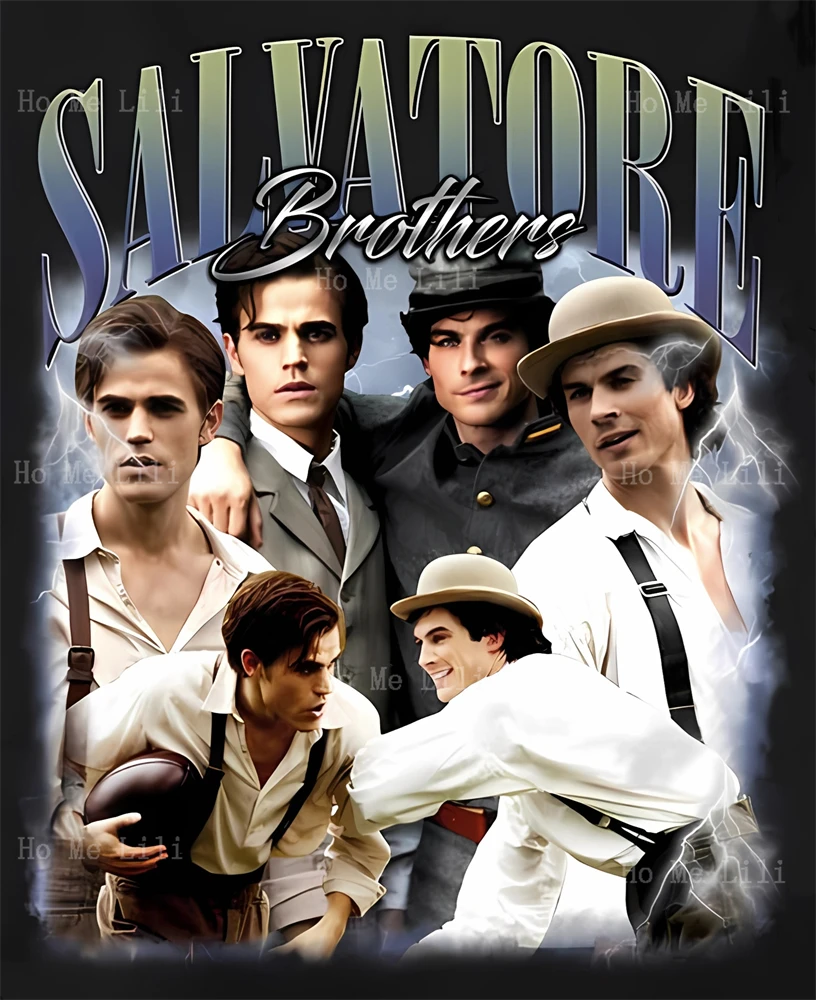 Братья Сальваторе Дуо Даймон Стефан Тунбут Классический Ретро Вампир Винтаж
