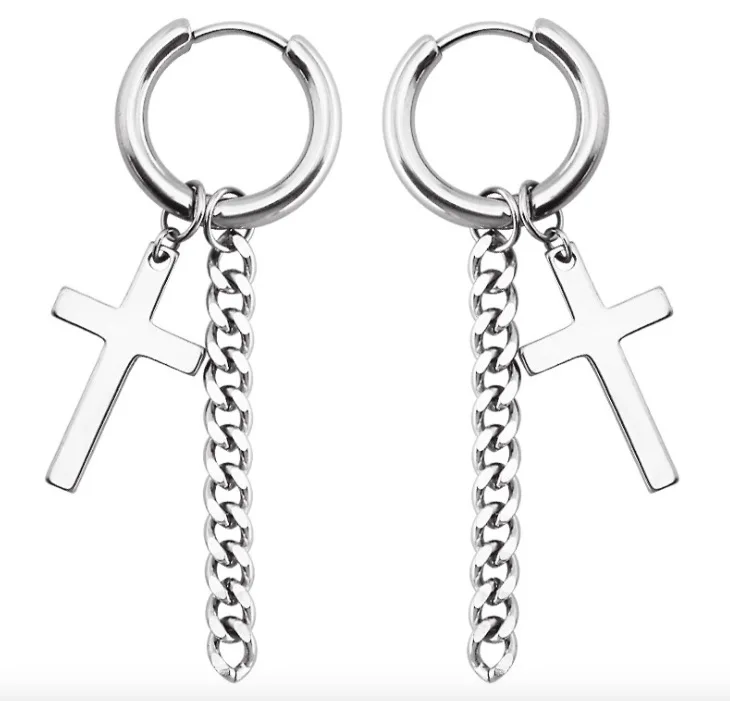 

Серьги-подвески в стиле панк PE4, E666666