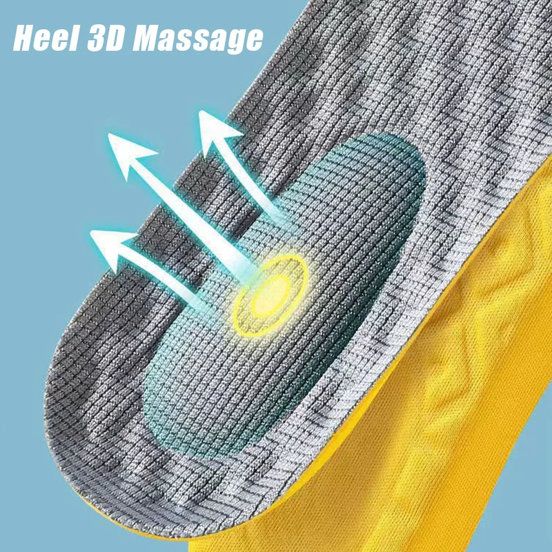Health Latex Memory Foam Insoles for Men's Foot Support Shoe Pads Lose Weight Orthopedic Sport Insole Feet Care Insert Cushion