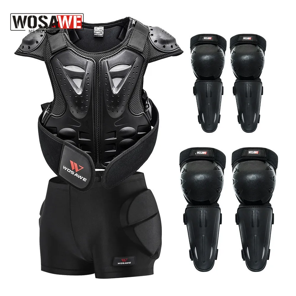 WOSAWE детский защитный жилет для всего тела детская броня мотокросса куртка защиты
