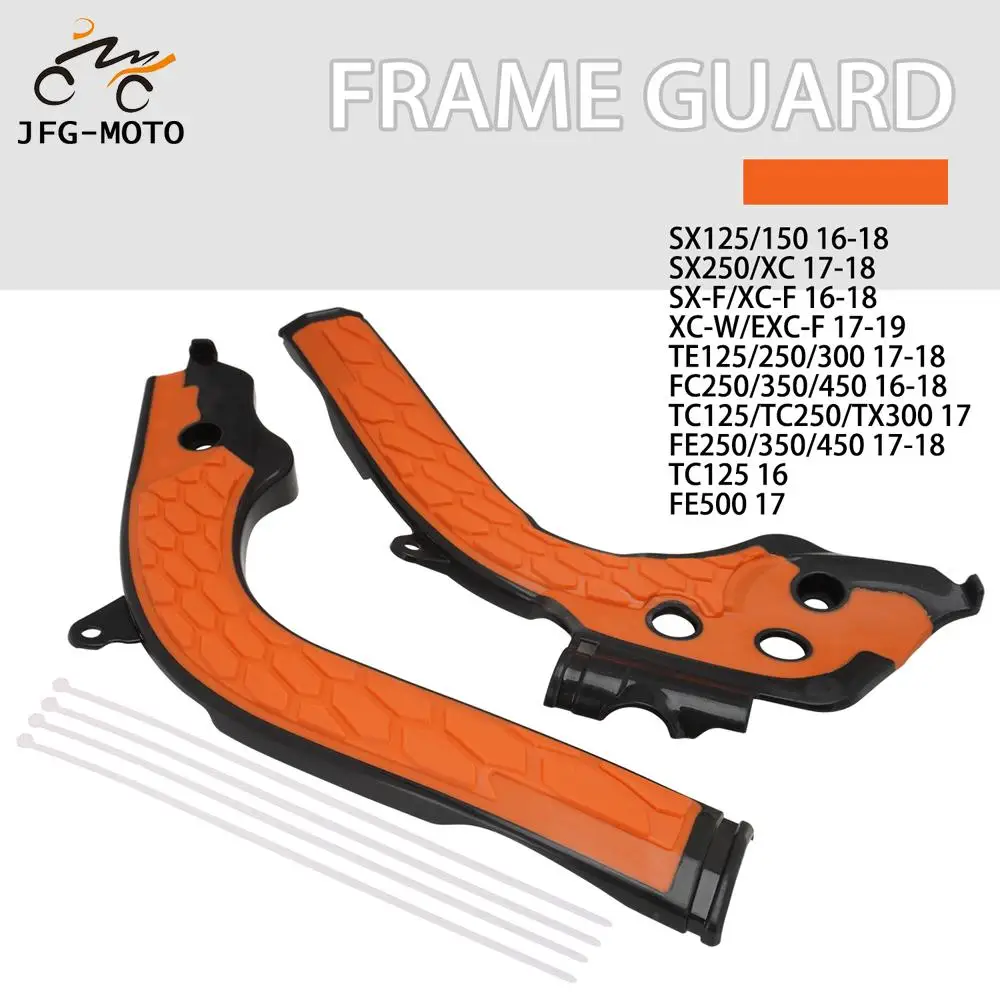 

For KTM XCW EXC EXCF SX SXF TPI 125 150 250 300 350 450 500 2016-2019 Motorcycle X-Grip Frame Protection Guard Cover Dirt Bike