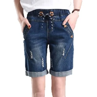 denim shorts women for summer plus size skinny five point shorts women clothes female high waist mom jeans shorts pants 2022