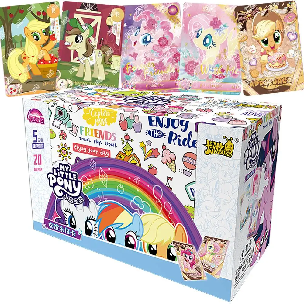Подлинная карта Kayou My Little Pony для детей Rainbow Dash Twilight Sparkle Apple Jack Limited коллекционная