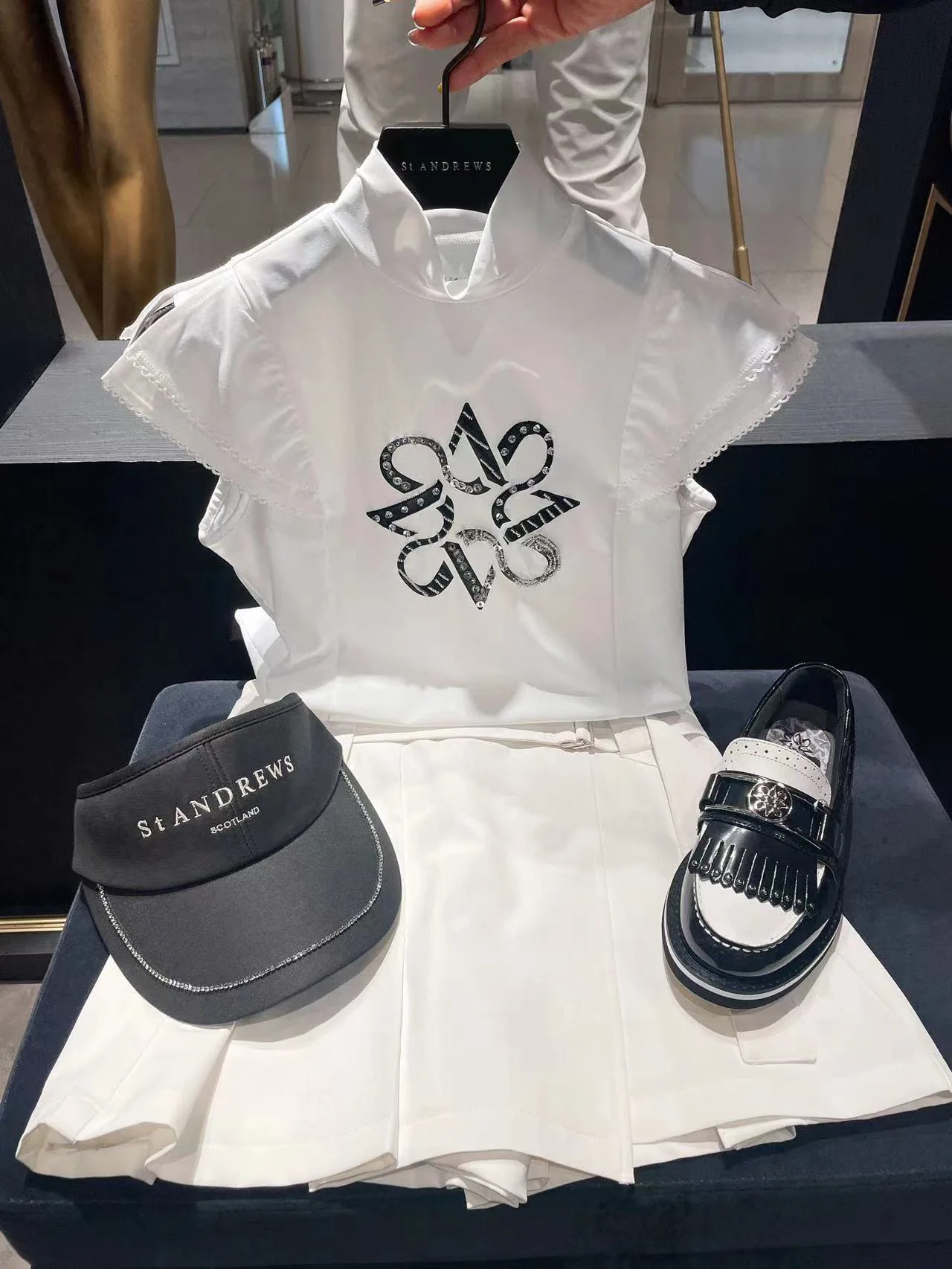 Spring/summer 2022 new lace-up collared short sleeved women's T-shirt sleeveless vest outdoor sports quick drying casual clothes