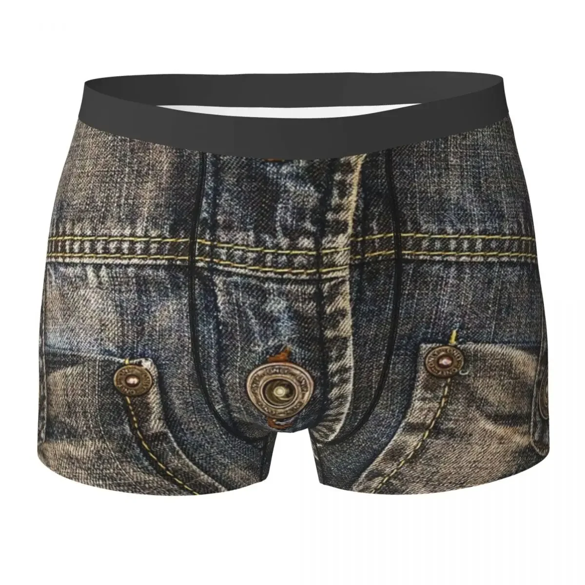 Трусы-боксеры шорты с двумя карманами I Love Bluejeans мужские вентилируемые трусы для