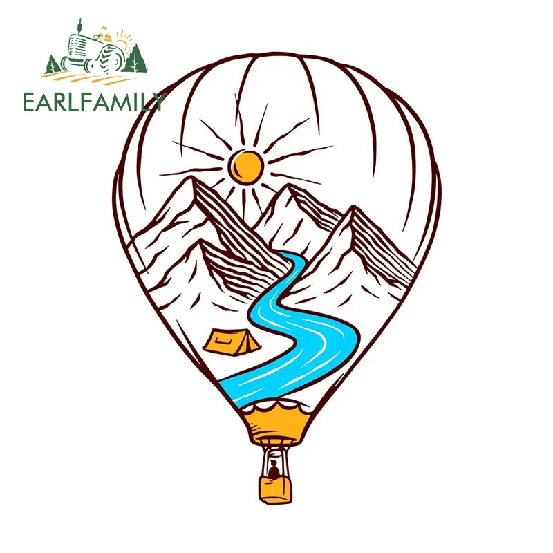 EARLFAMILY 13 см x 9,4 см для природного воздушного шара автомобильные наклейки устойчивые к царапинам модные виниловые наклейки креативный автомобильный Стайлинг
