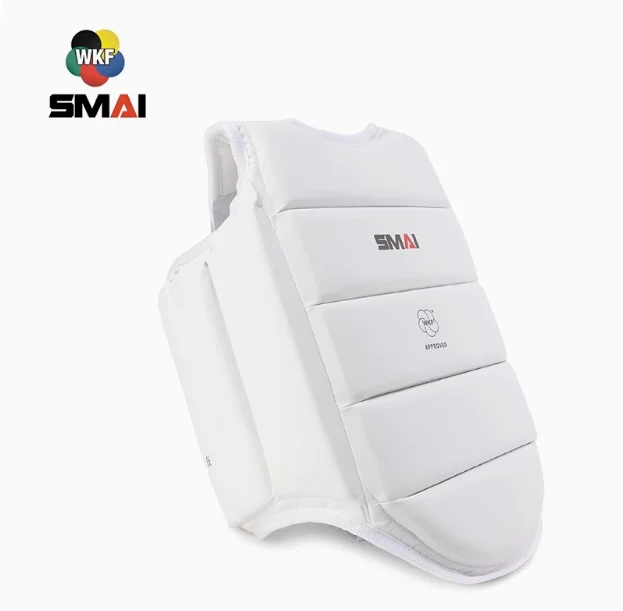 Фото Утолщенная защита для тела WKF, сертификация SMAI, защита для груди для карате, носить его снаружи №1
