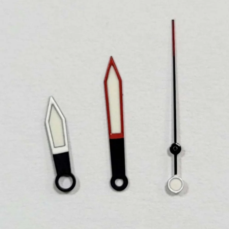 

Watch Accessories Red/blue, White and Black Hands Green Luminous Hands Suitable for NH35/36/4R/7S Mechanical Movement