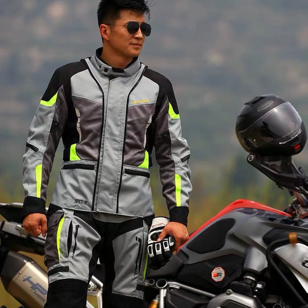 Куртка мотоциклетная Мужская дышащая велосипедный костюм прочная ветровка