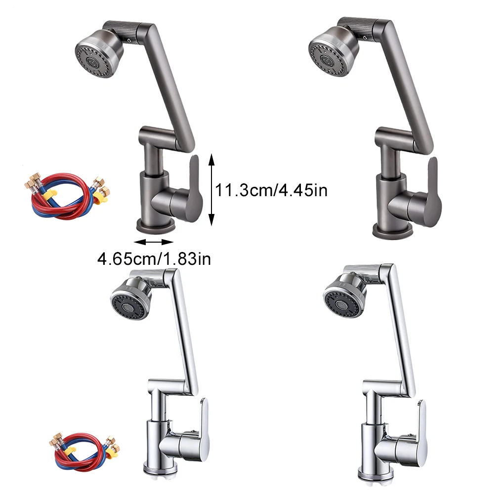 Смеситель для раковины из нержавеющей стали с поворотным кронштейном