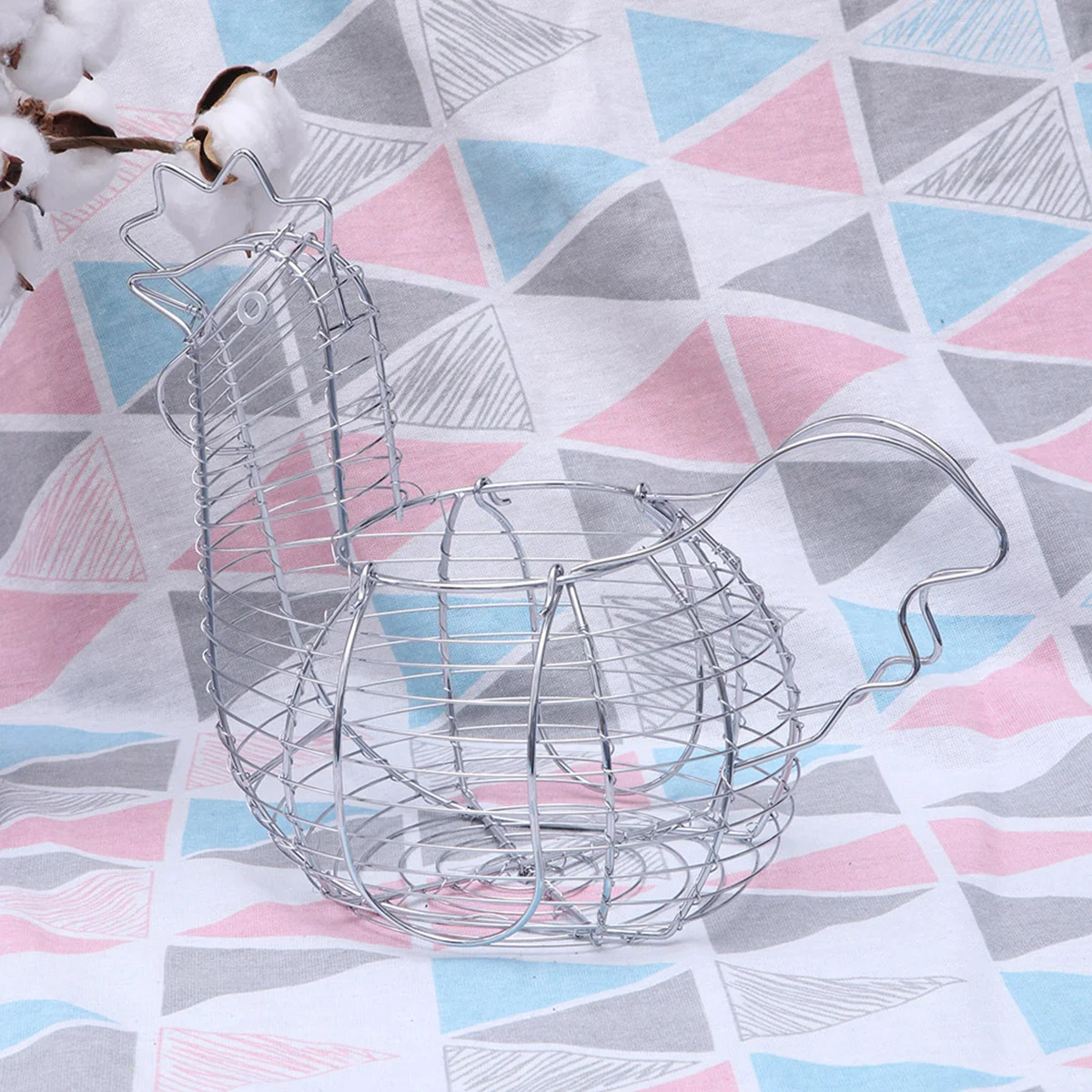 

Egg Basket Wire Storage Chicken Holder Eggs Metal Freshbaskets Gathering Container Shaped Kitchen Organizer Collecting