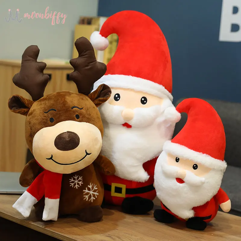 

Santa Claus Doll Plush Toy Christmas Gift Cute and Soft Pillow Family Holiday Party Birthday Decoration Photography Props