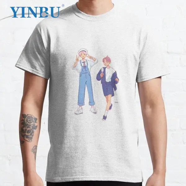 

Choi chanhee высокое качество YINBU Мужская короткая Новая модная футболка The Boyz Chanhee Graphic Tee