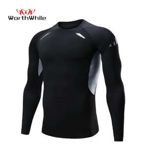 Спортивный костюм мужской, компрессионный, с длинными рукавами, Быстросохнущий