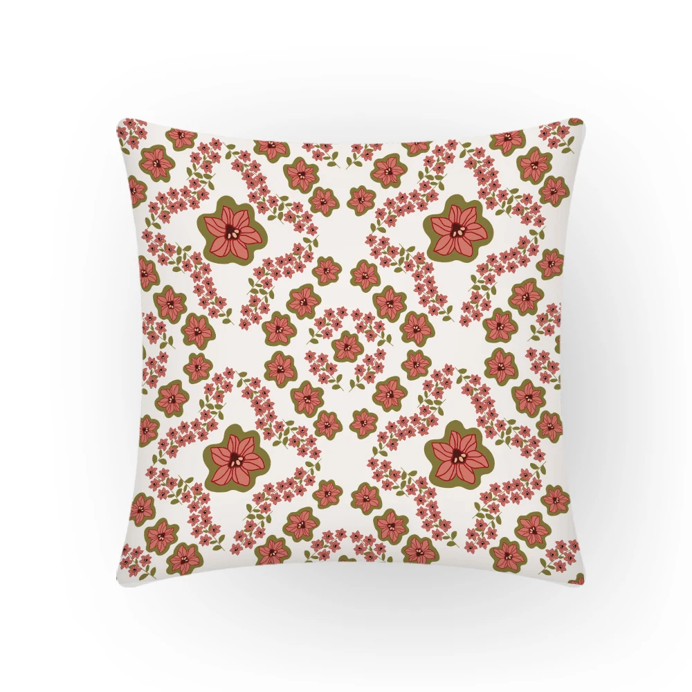 Искусственная квадратная наволочка 45x45 см простой свежий осенний мягкий китайский стиль художественный не выцветающий домашний декор наволочка E2011