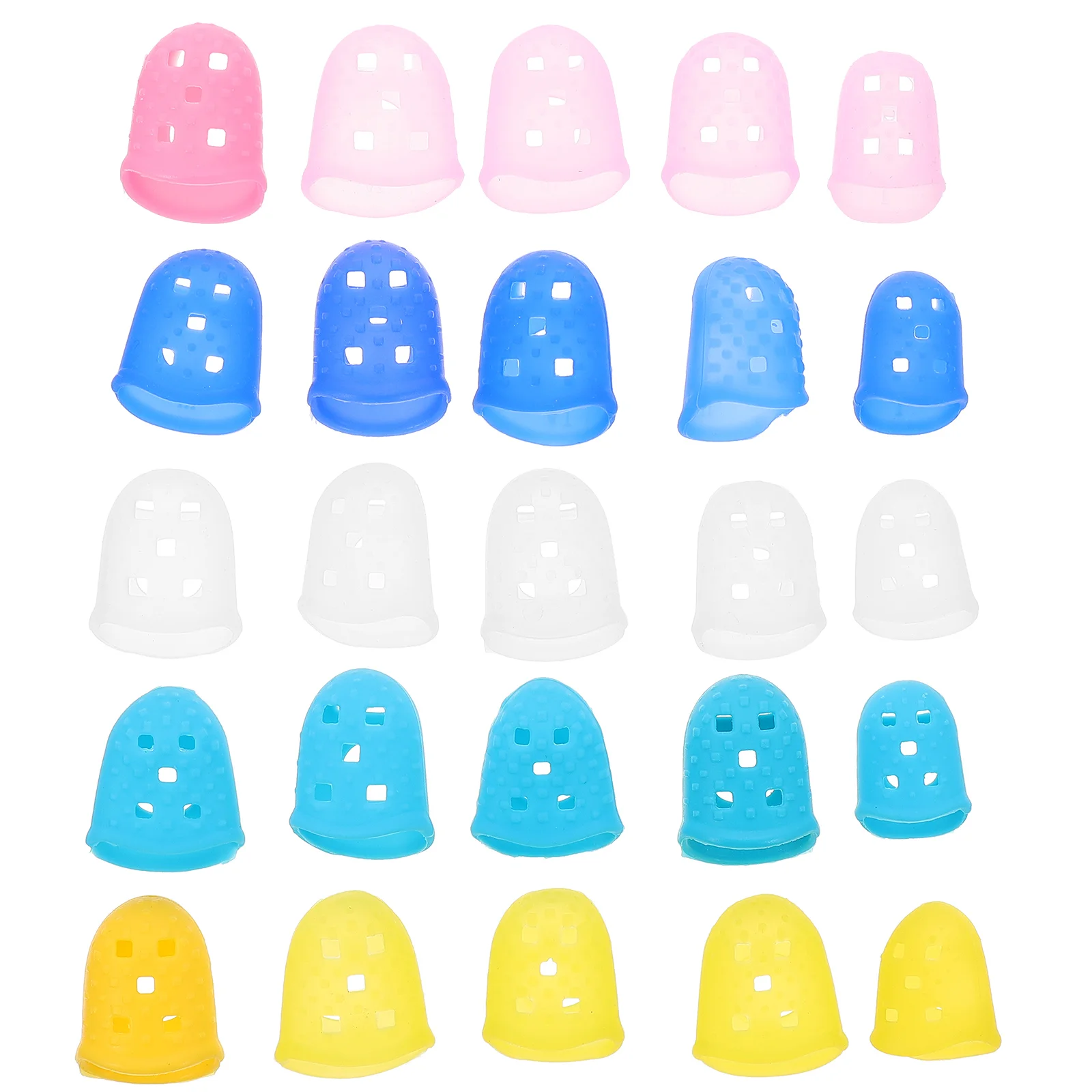 

25Pcs Practice Guitar Finger Guards Protective Silicone Fingertip Covers