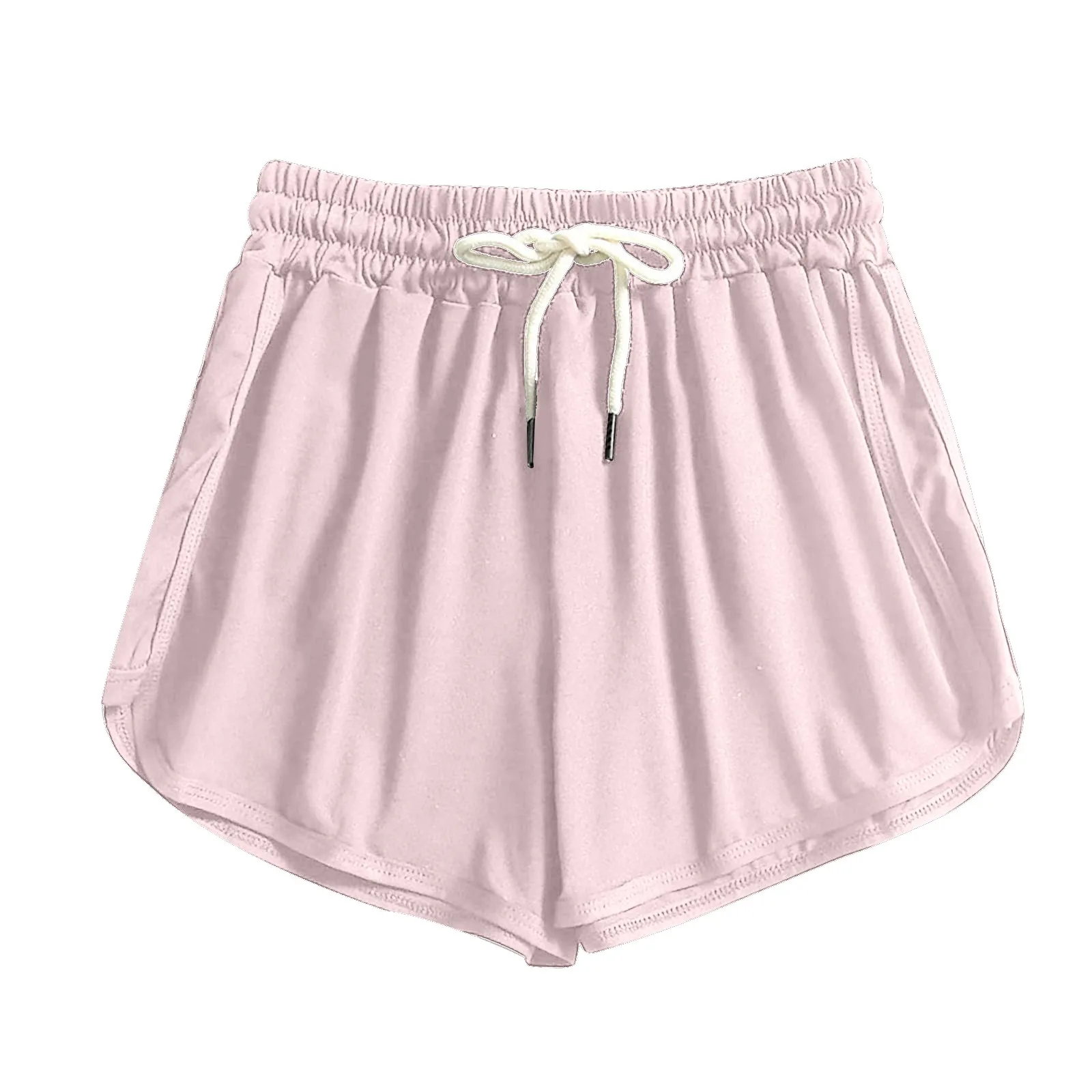 

Fitness Summer Swimming Womens Breathable Yoga Shorts Sports Seamless Running Shorts Gym Legging Beach Shorts With Drawstring