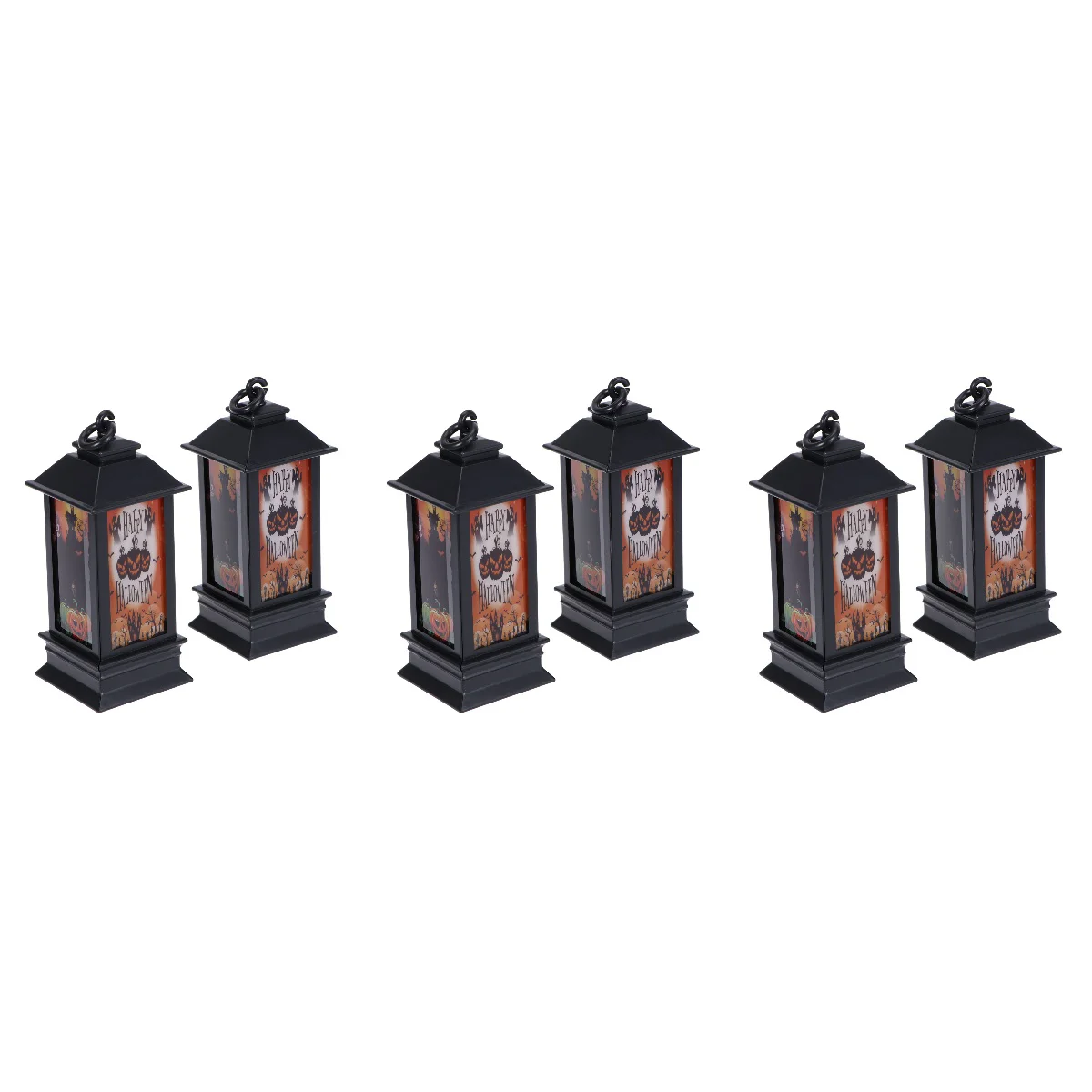 

6 Night Decoration Lantern Lamp for Home Party Garden KTV (Tombstone Bats Pattern)