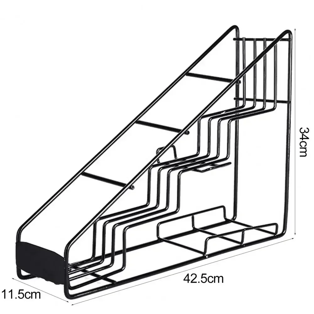 Стойка для хранения кофе 4-уровневая настольная металлическая стойка напитков