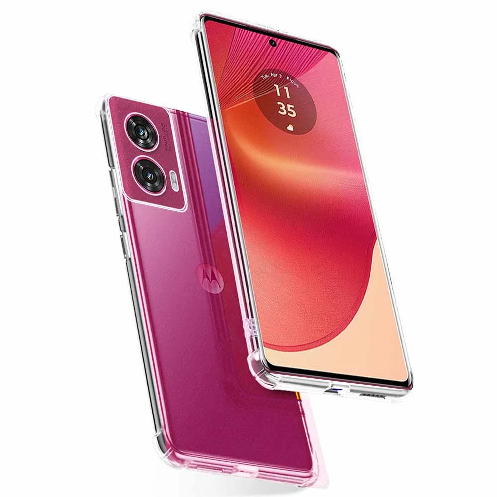 Прозрачный защитный чехол для телефона с камерой Motorola Edge 50 Fusion 50Fusion 5G мягкий