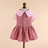 Pet Classic Embroidery Corduroy Dress Cat Dog Dress Pet Skirt Dog Dress With Towing Buckle Teddy Bears Coat Pet Clothes 1