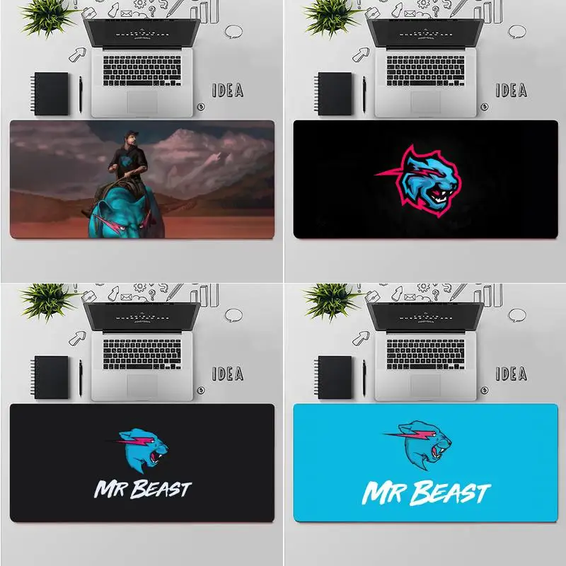 

MrBeast игровые коврики для мыши Mr Beast под заказ, компьютерный коврик для мыши, Настольный коврик для ПК, ноутбука, резиновая деталь