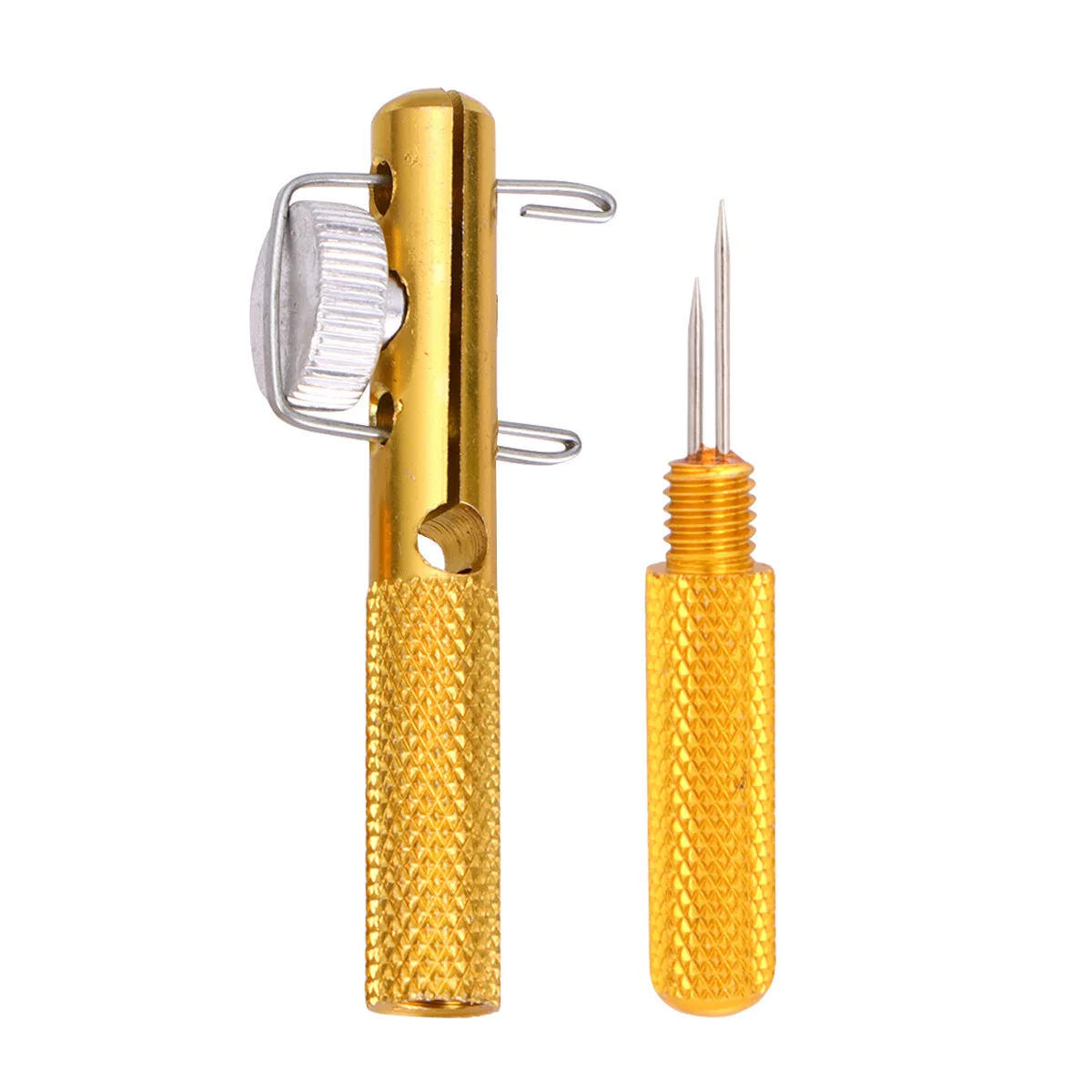 

Manual Fishing Line Knotter Dual-use Fishing Knot-tying Tool for Adults Elders Fishing(Golden)