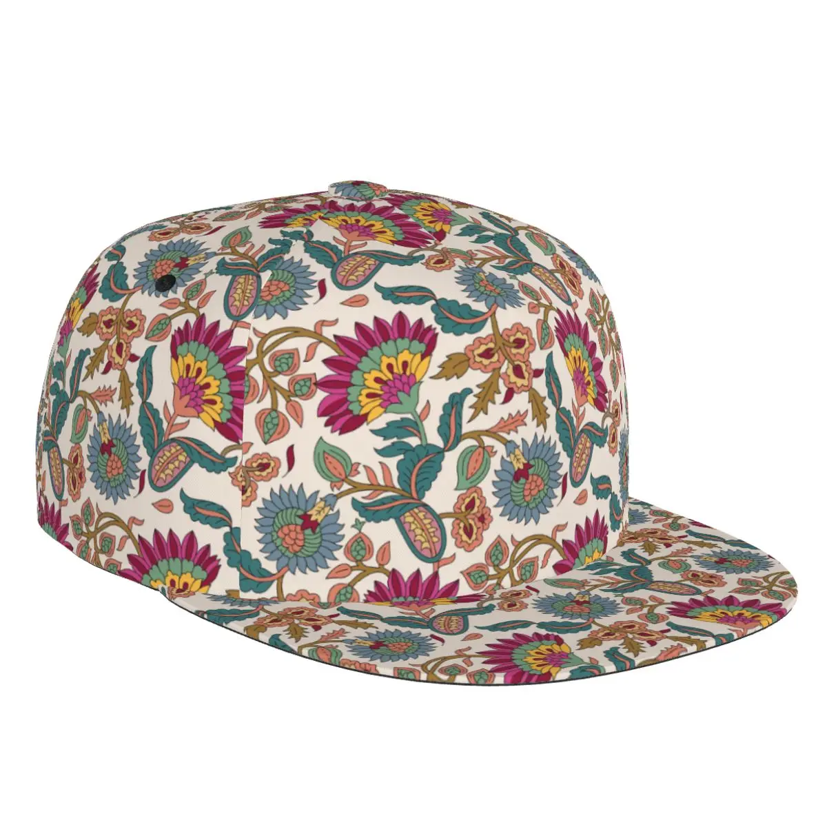 

Paisley Flower element 3D Print Baseball Cap Casual Sun Hat Elegant Ethnic Style Fashion Stage Hip Hop Women Men