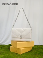jonbag new texture niche high end chain messenger bag summer womens underarm all match messenger bag with free shipping
