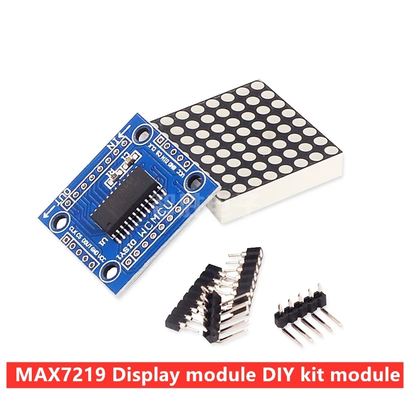 8x 8LED модуль точечной матрицы MAX7219 Модуль дисплея DIY kit MCU Модуль управления не сварной