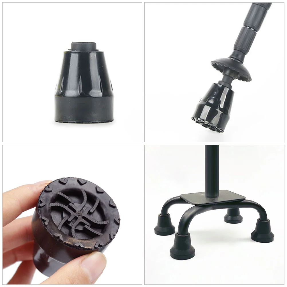 6 шт. насадки для трости нескользящие костыли аксессуары дорожный кий держатели