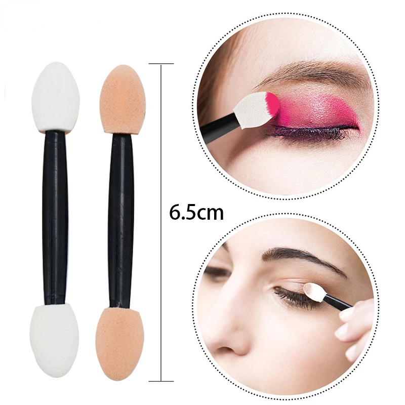 100 шт./упаковка портативные аппликаторы для теней век