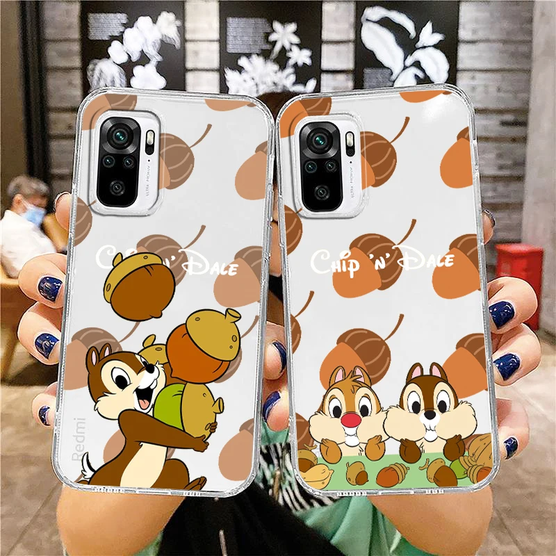 

Disney Bambi Cartoon Transparent Phone Case For Xiaomi Redmi Note 12 11E 11S 11 11T 10 10S 9 9T 9S 8 8T Pro Plus 5G