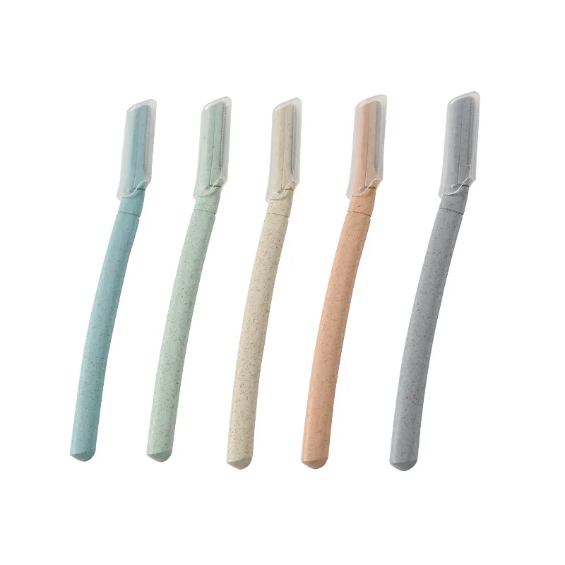 Триммер для бровей из пшеничной соломы триммер с прямой ручкой портативный