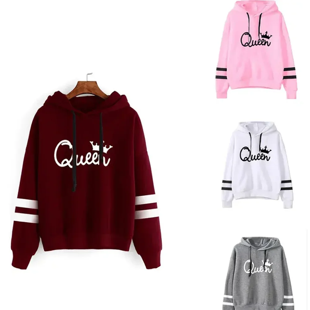 

Свободные толстовки с буквенным принтом, корейская мода, женский спортивный костюм, спортивная одежда, повседневные милые топы в стиле хип-хоп, новинка для женщин на осень 2023