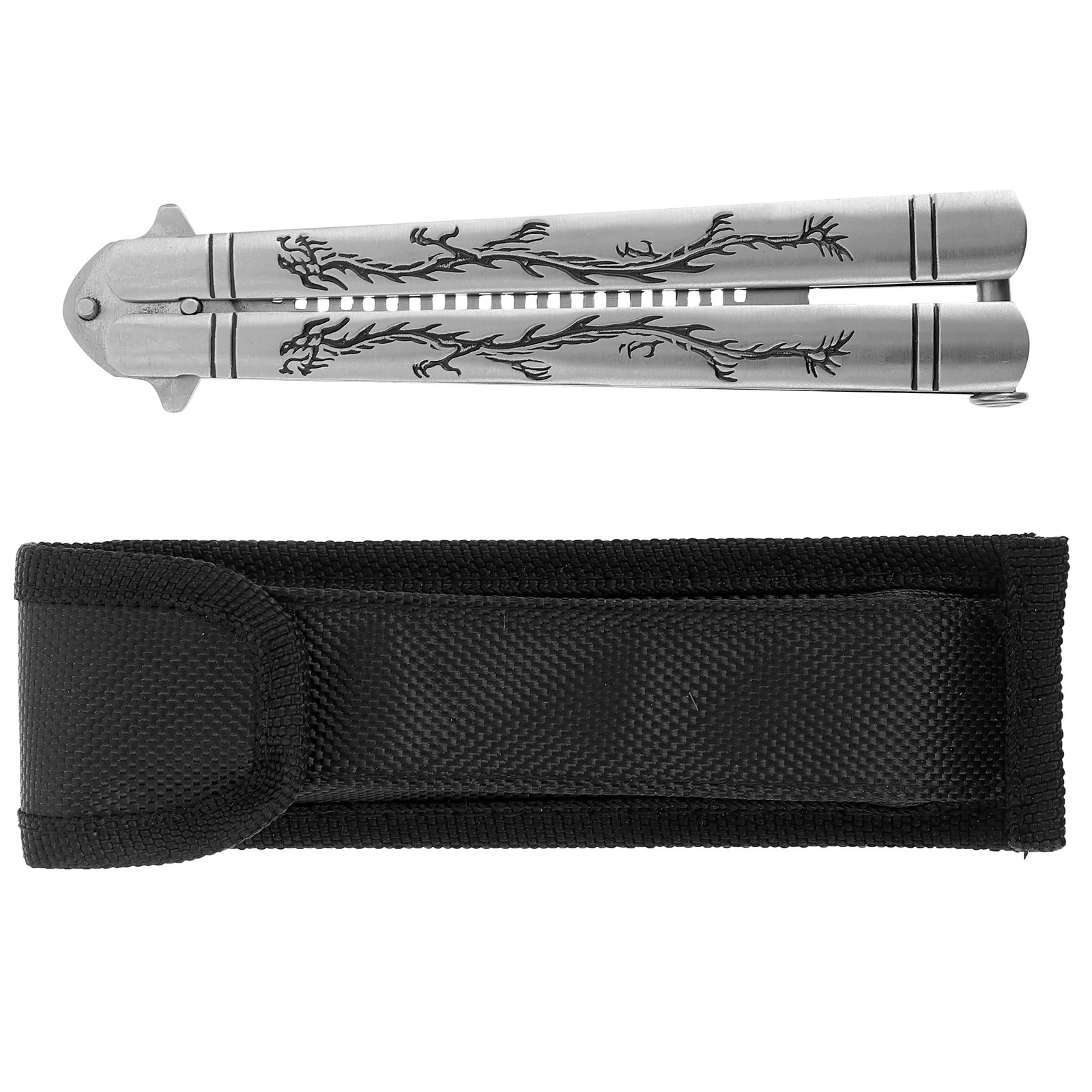 

1pc Hair Cutting Comb Beard Moustache Brush Practice Collapsible Comb Metal Training Comb Folding Hair Comb Camping Comb