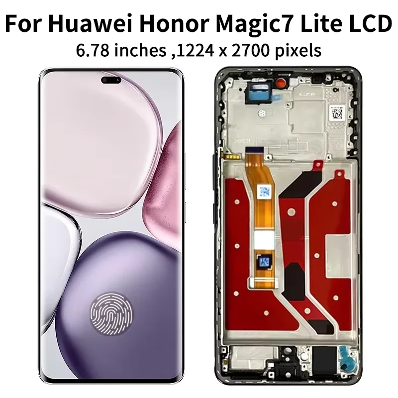 Фото 120 Гц, 6,78 дюйма, для Honor Magic7 Lite BRP-NX1, замена ЖК-дисплея для HUAWEI Honor Magic 7 Lite, сенсорный экран в сборе с дигитайзером №1