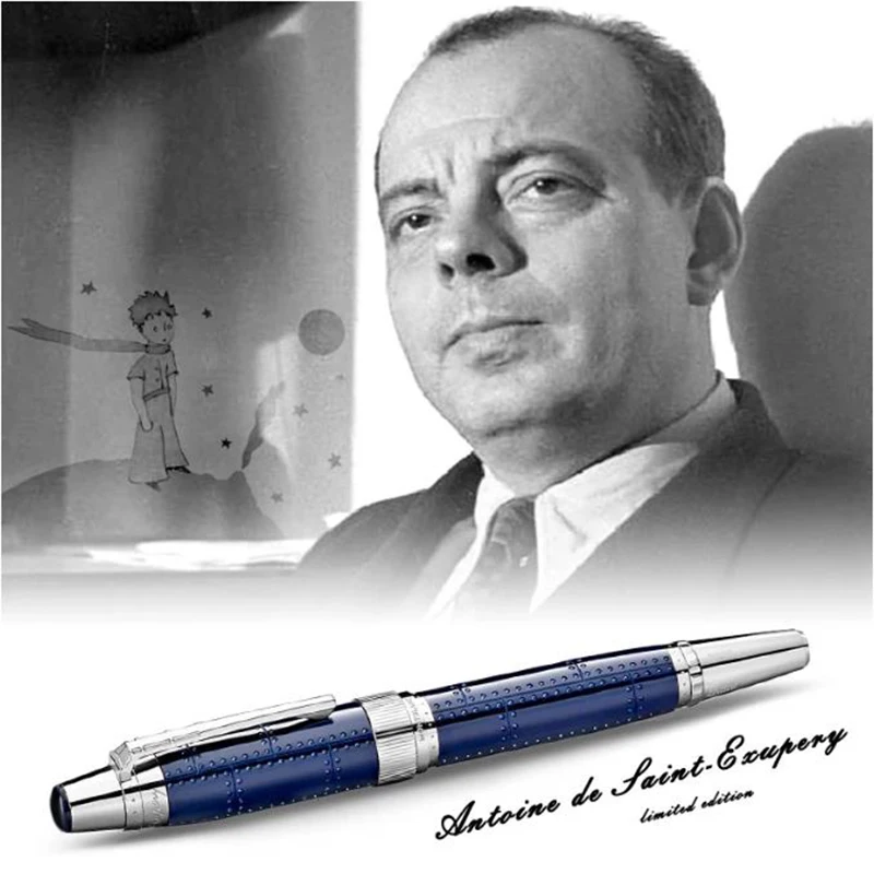 

Promotion Luxury Writer Edition Antoine De Saint-Exupery Gift MB Fountain Rollerball Ballpoint Pen With Series Nomber