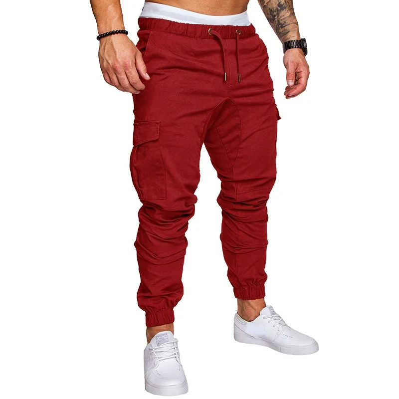 

Fashion Mens Cargo Jogger Pants Slim Fit Trousers Streetwear Skinny Casual Pant Men New Fashion Hip Hop Harem Pencil Pants Man