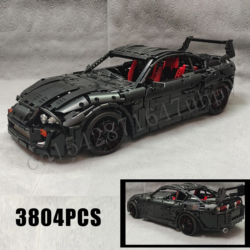 Новый модельный набор MOC Supercar SUPRA MK4 [A80], самоблокирующиеся кирпичи, игрушка, подарок на день рождения и Рождество